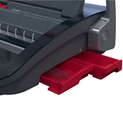 Masina de indosariat GBC WireBind WB15, manuala, cu spire metalice, A4, 15/125 coli, negru-argintiu